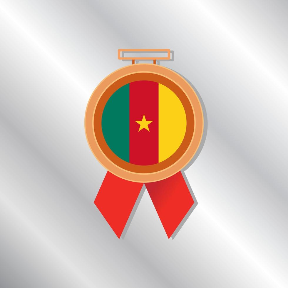 Illustration of Cameroon flag Template vector