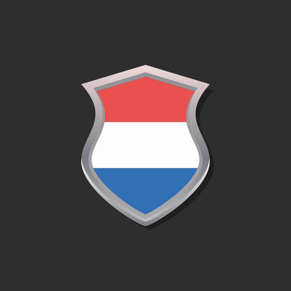 Illustration of Luxembourg flag Template vector