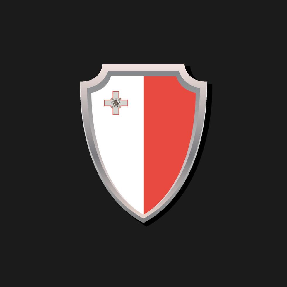 Illustration of Malta flag Template vector