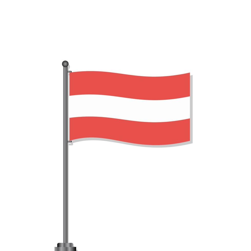 ilustración de la plantilla de la bandera de austria vector