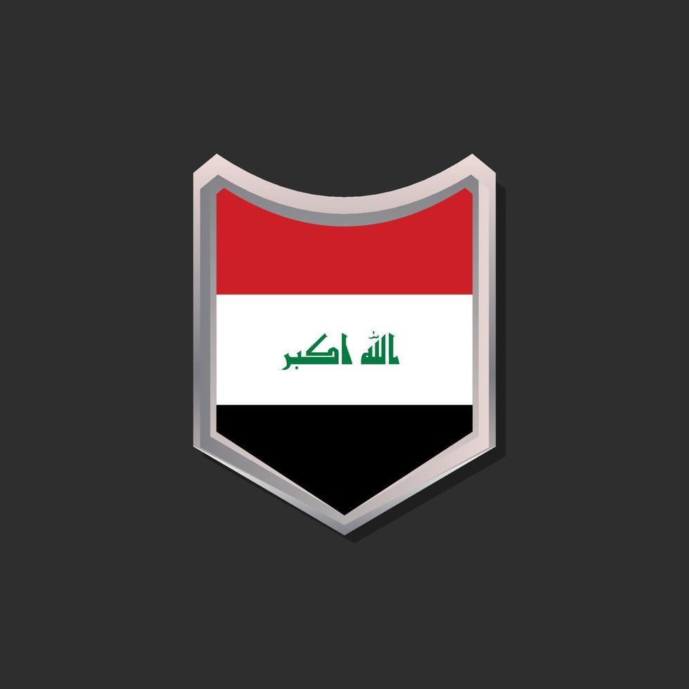 Illustration of Iraq flag Template vector