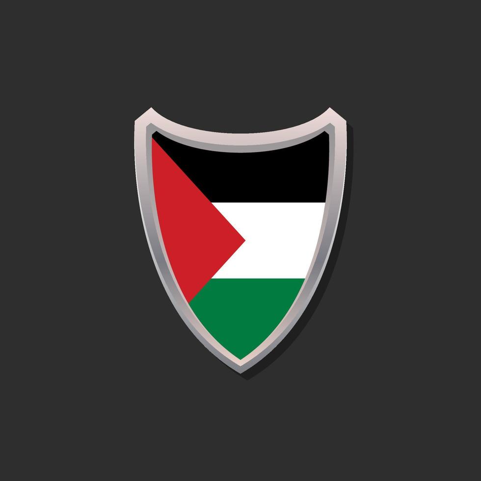 Illustration of Palestine flag Template vector