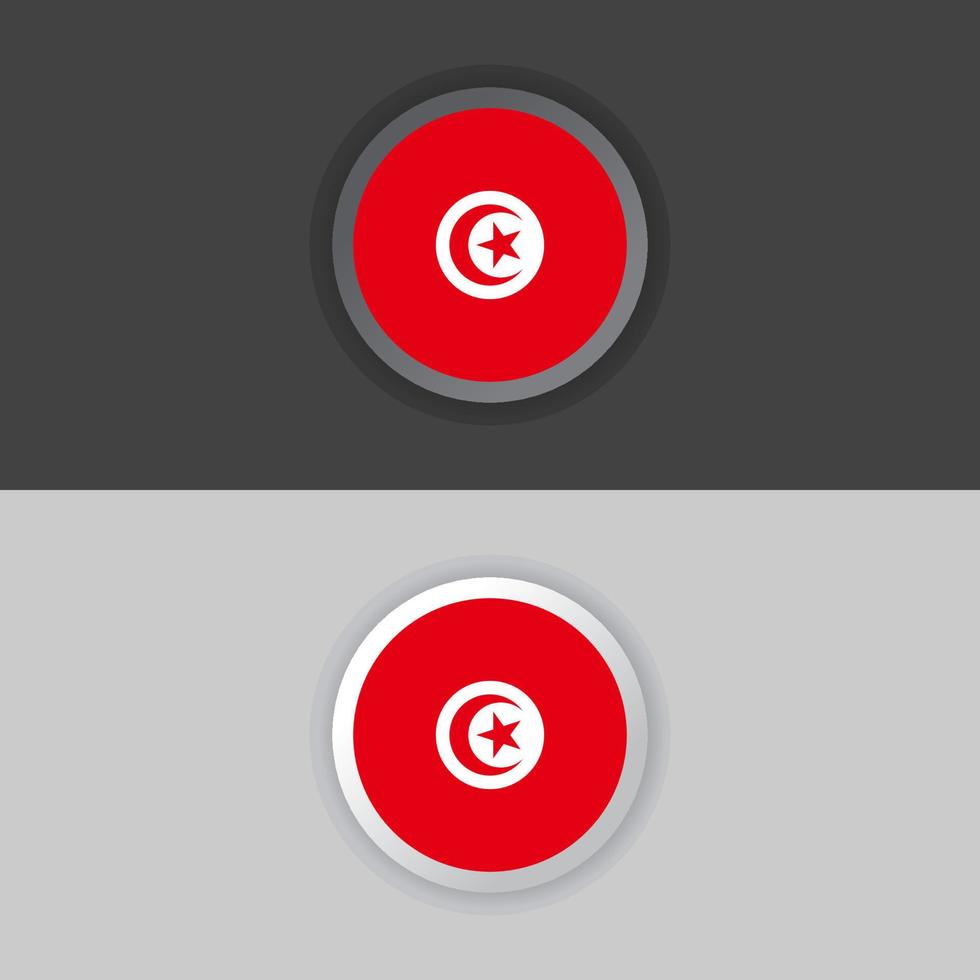 Illustration of Tunisia flag Template vector