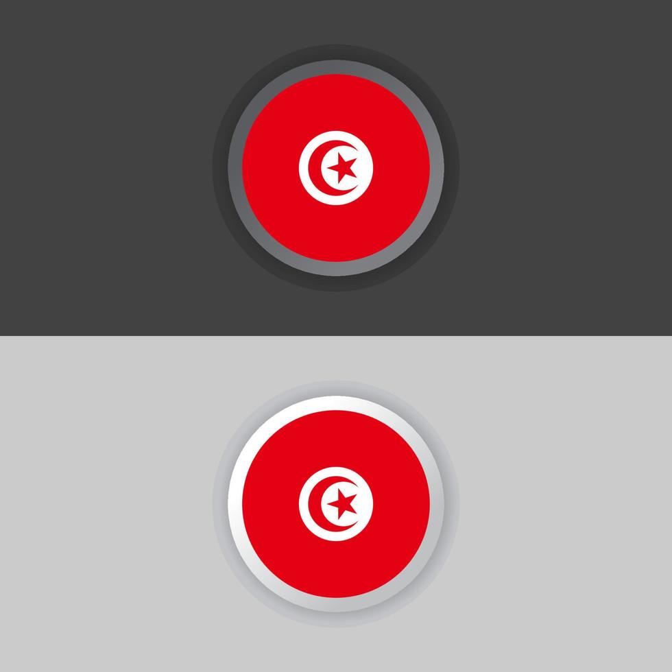 Illustration of Tunisia flag Template vector