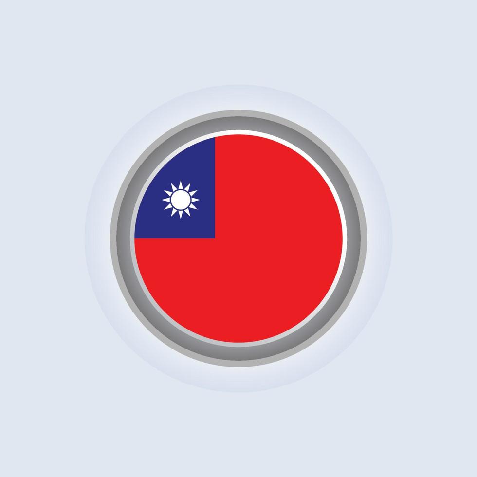 Illustration of Taiwan flag Template vector