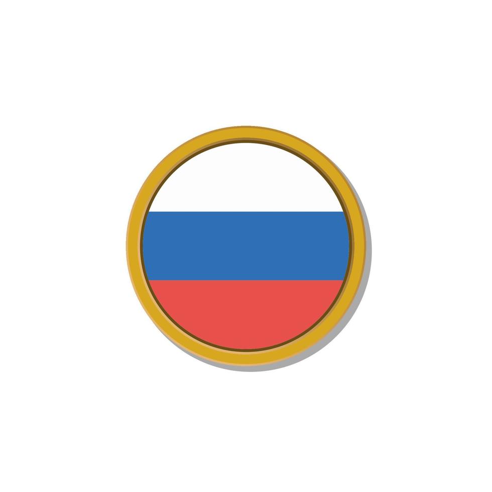 Illustration of Russia flag Template vector