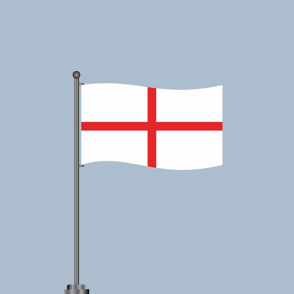 ilustración de la plantilla de la bandera de inglaterra vector