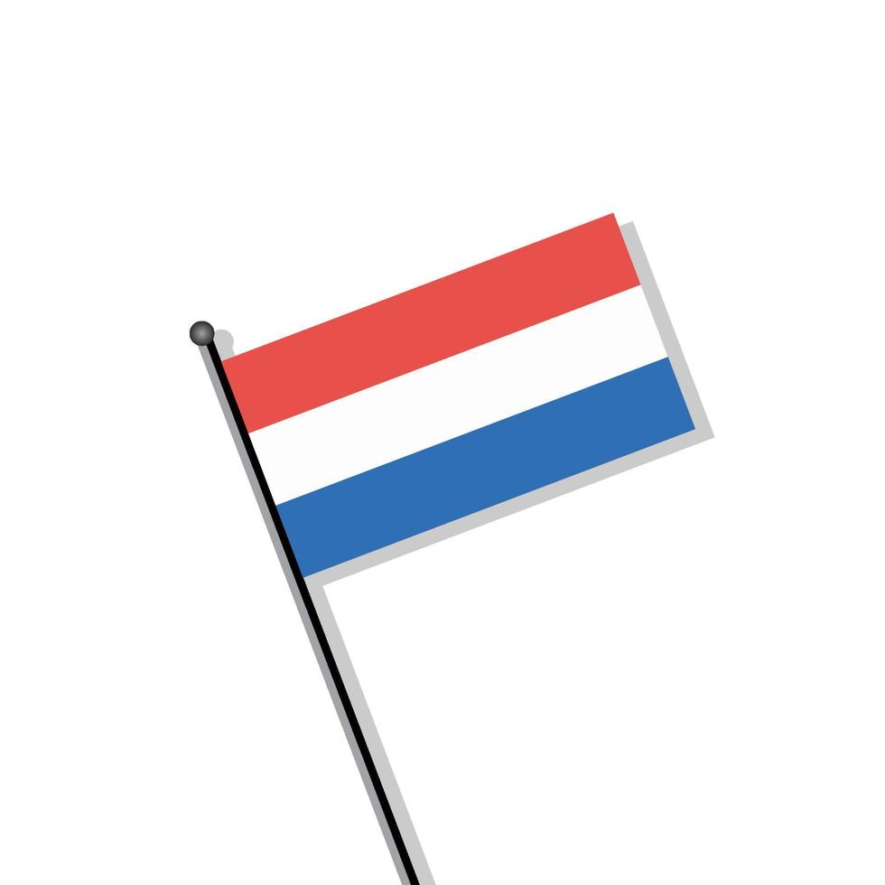 Illustration of Luxembourg flag Template vector