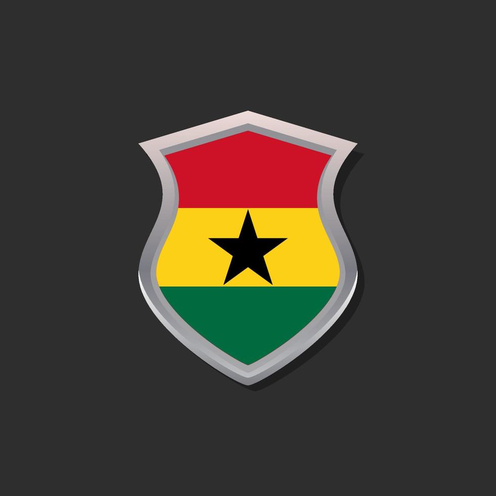 Illustration of Ghana flag Template vector