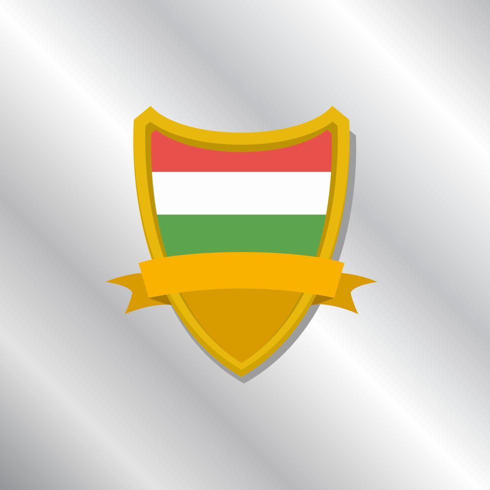 Illustration of Hungary flag Template vector
