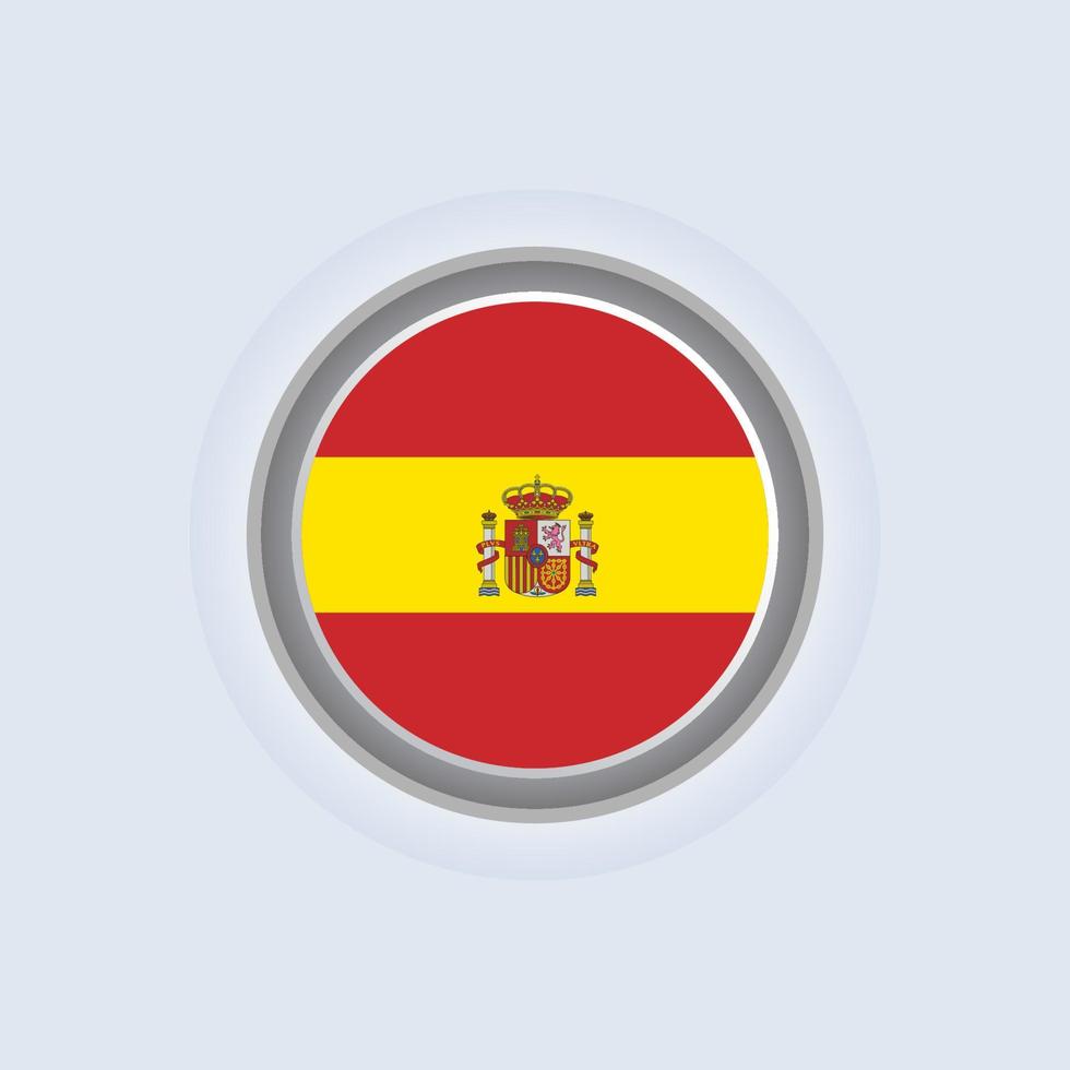 Illustration of Spain flag Template vector
