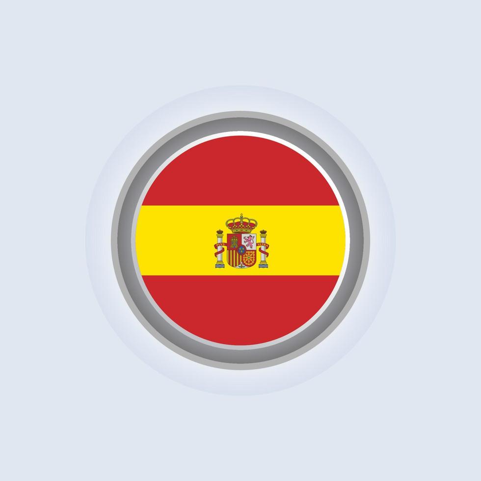 ilustración de plantilla de bandera de españa vector