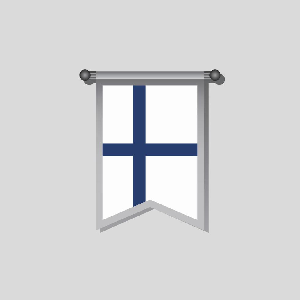 Illustration of Finland flag Template vector