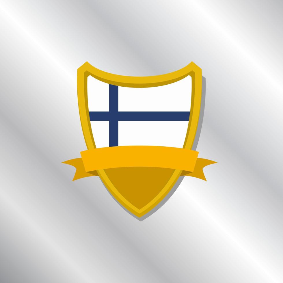 Illustration of Finland flag Template vector