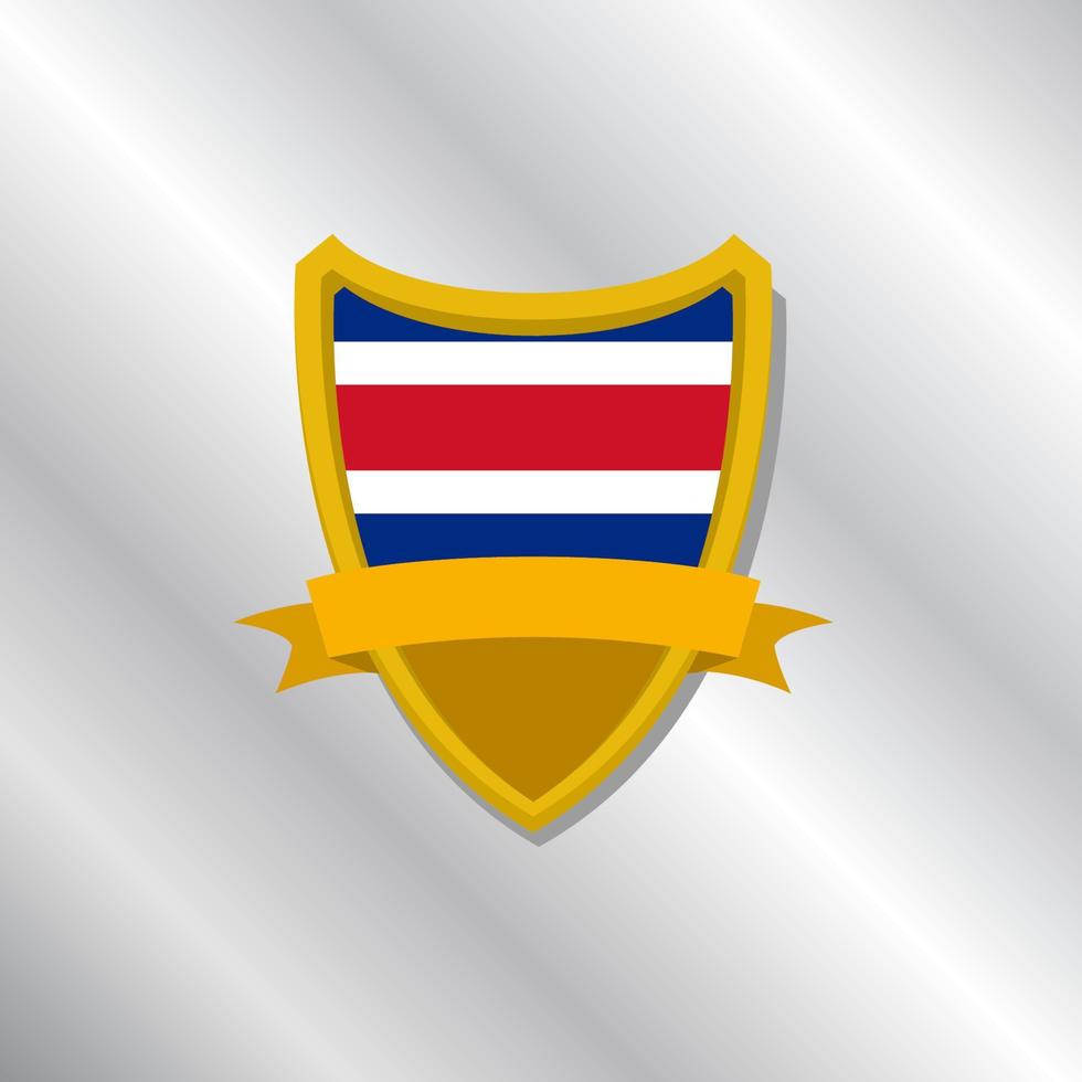 Illustration of Costa Rica flag Template vector