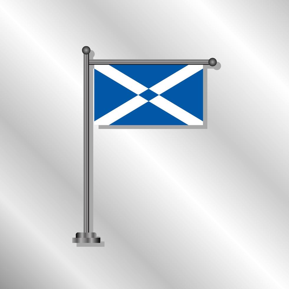 ilustración de plantilla de bandera de escocia vector