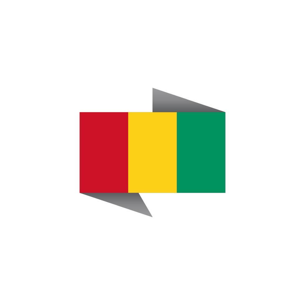Illustration of Guinea flag Template vector