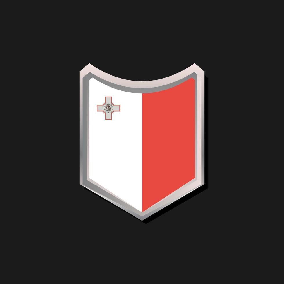 Illustration of Malta flag Template vector