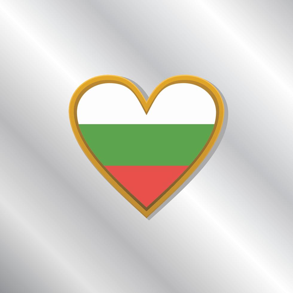 ilustración de plantilla de bandera de bulgaria vector