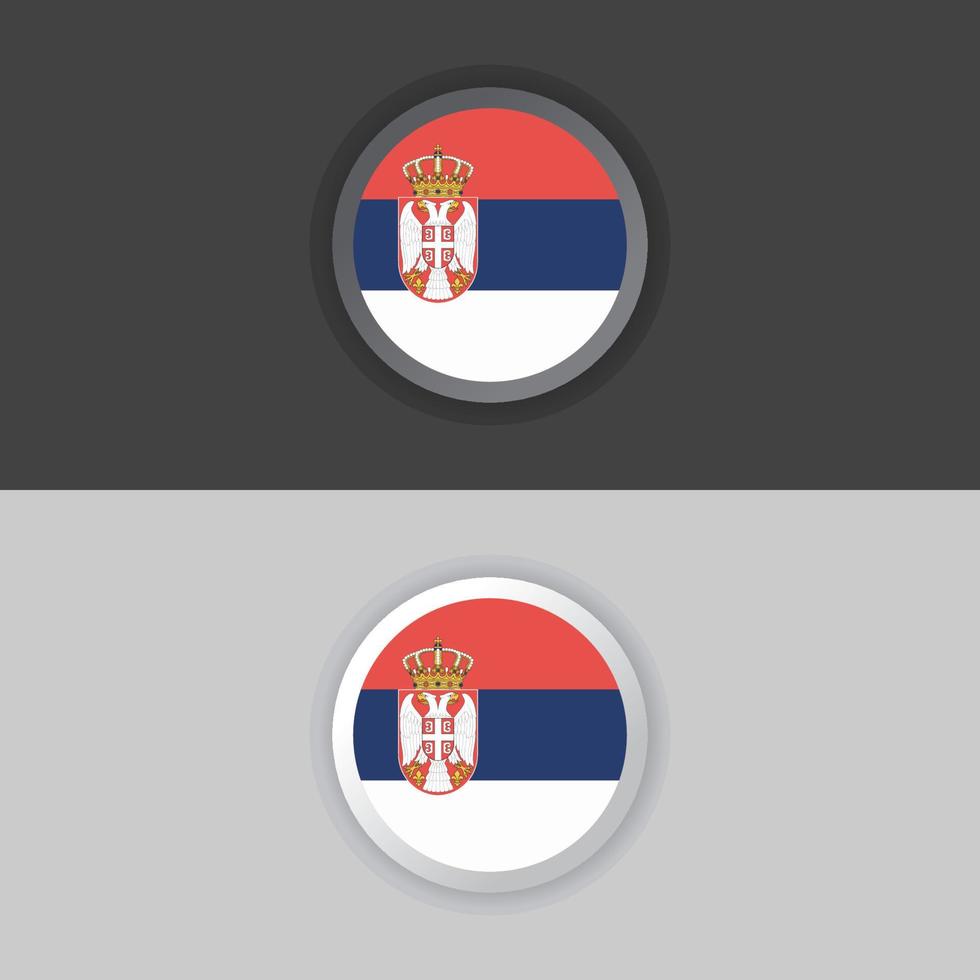 Illustration of Serbia flag Template vector