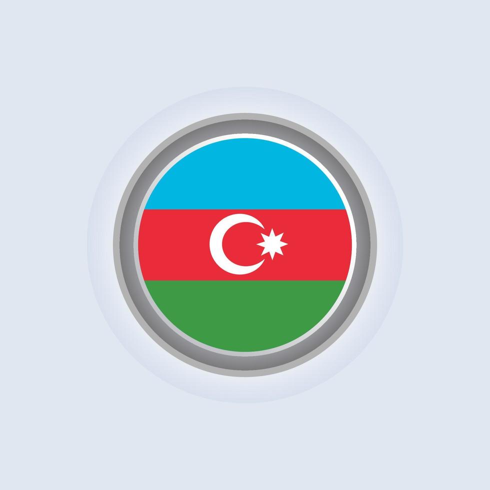 Illustration of Azerbaijan flag Template vector