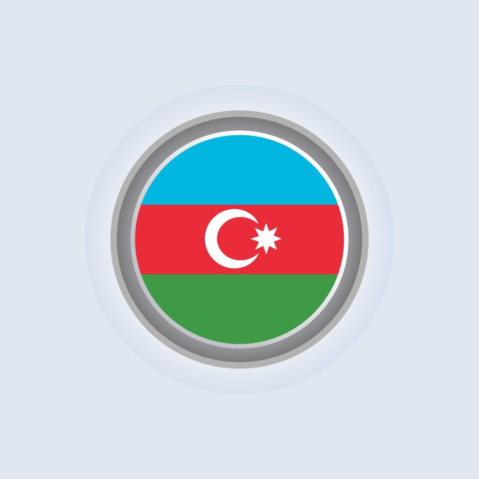 ilustración de la plantilla de la bandera de azerbaiyán vector