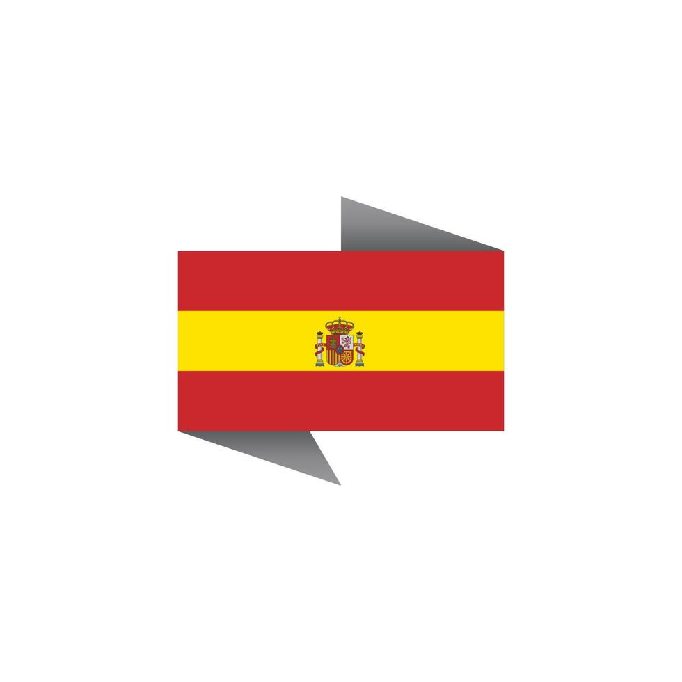 Illustration of Spain flag Template vector