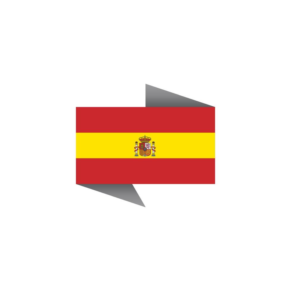 ilustración de plantilla de bandera de españa vector