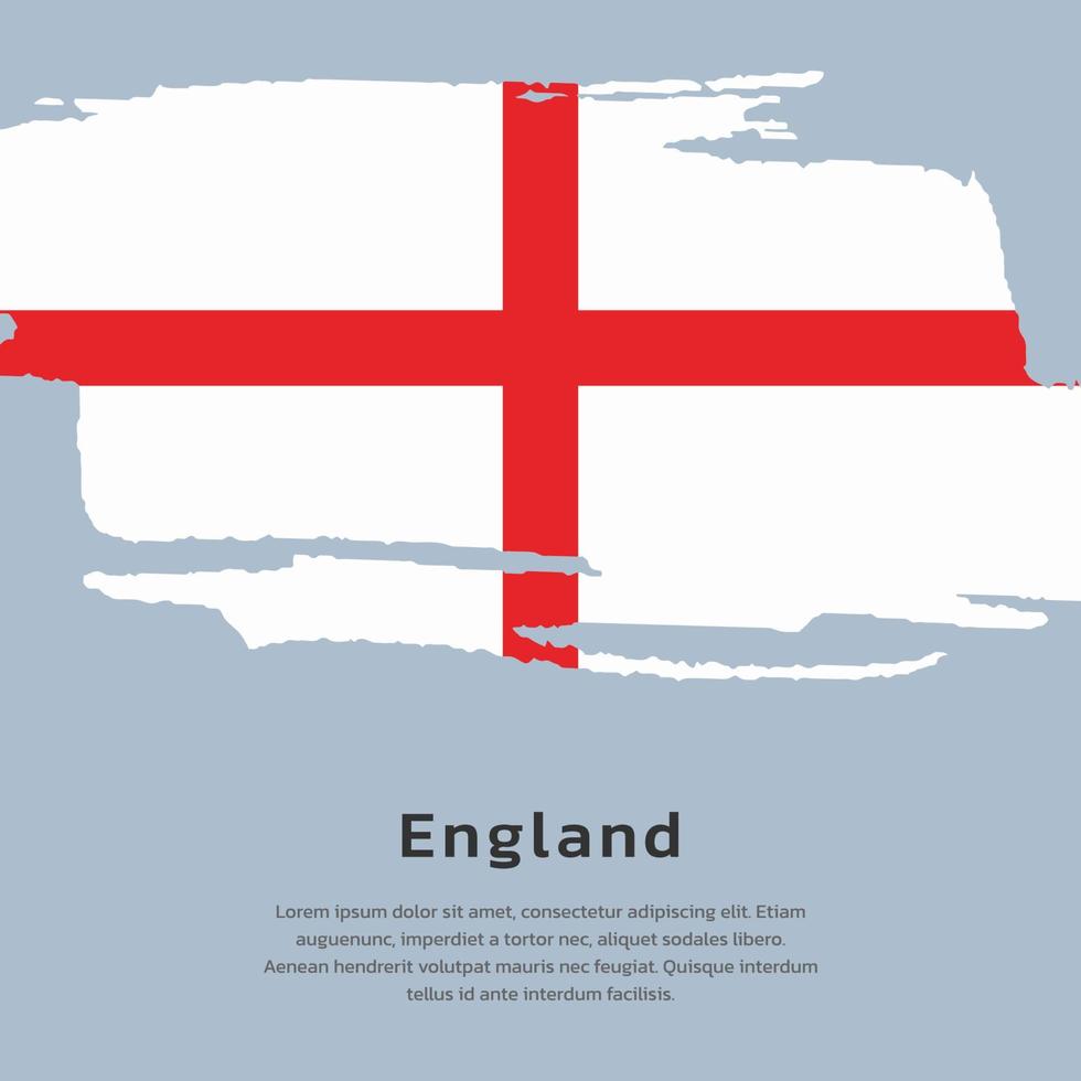 ilustración de la plantilla de la bandera de inglaterra vector