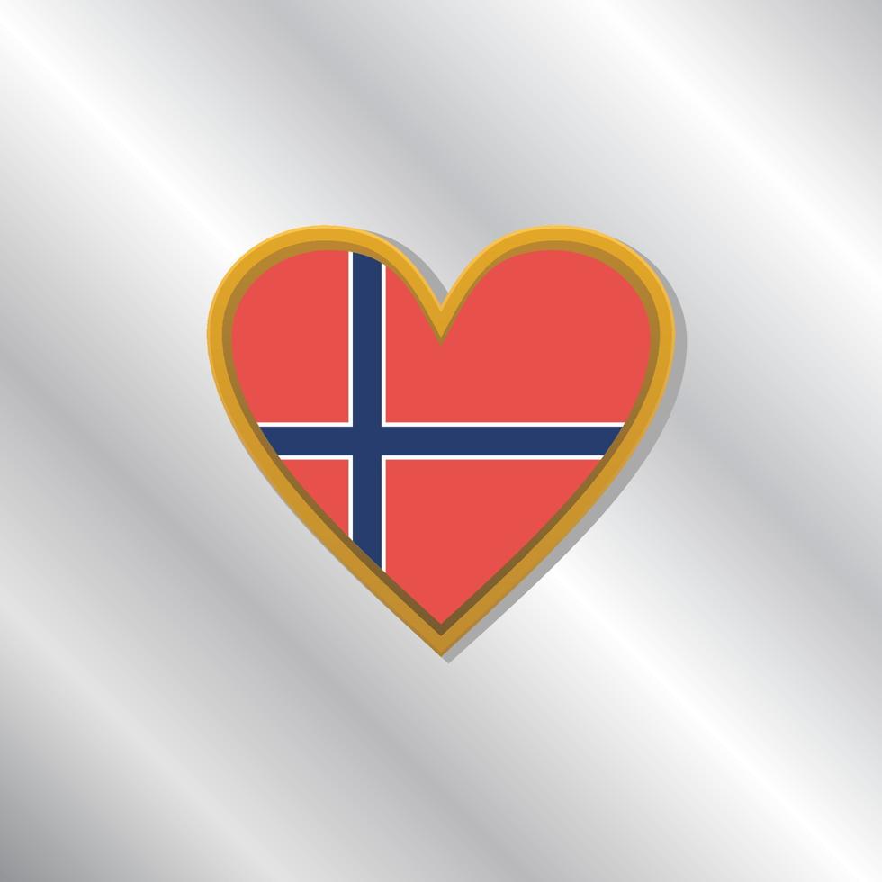 Illustration of Norway flag Template vector