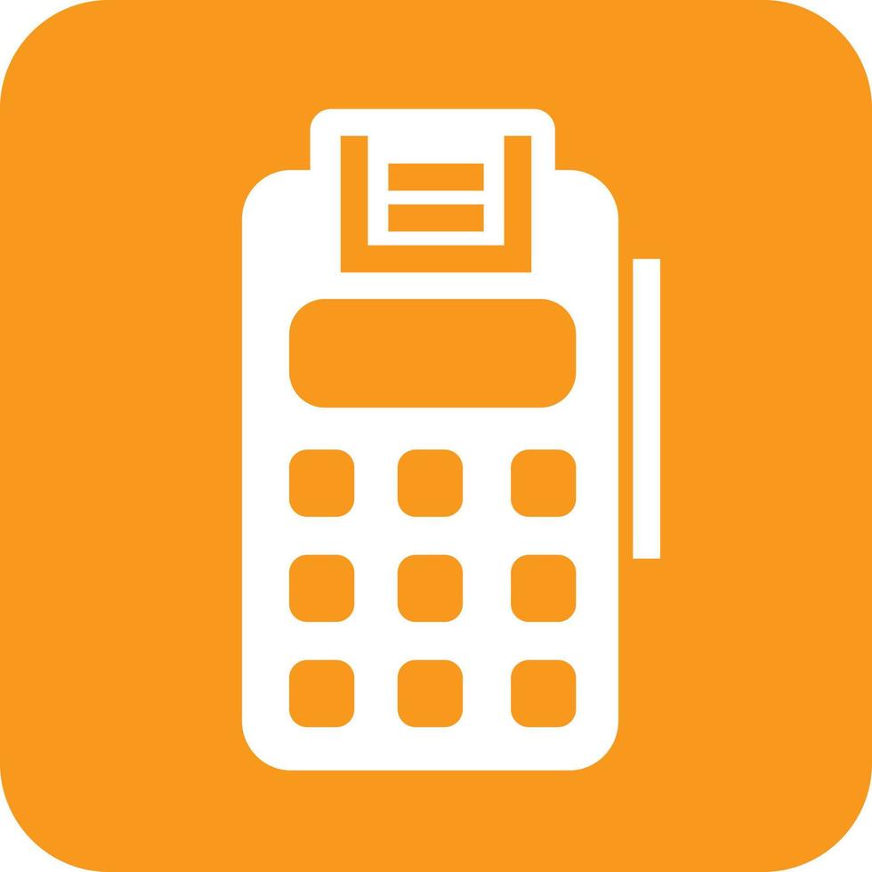 Free Utility Bill Payment Glyph Round Background Icon vector