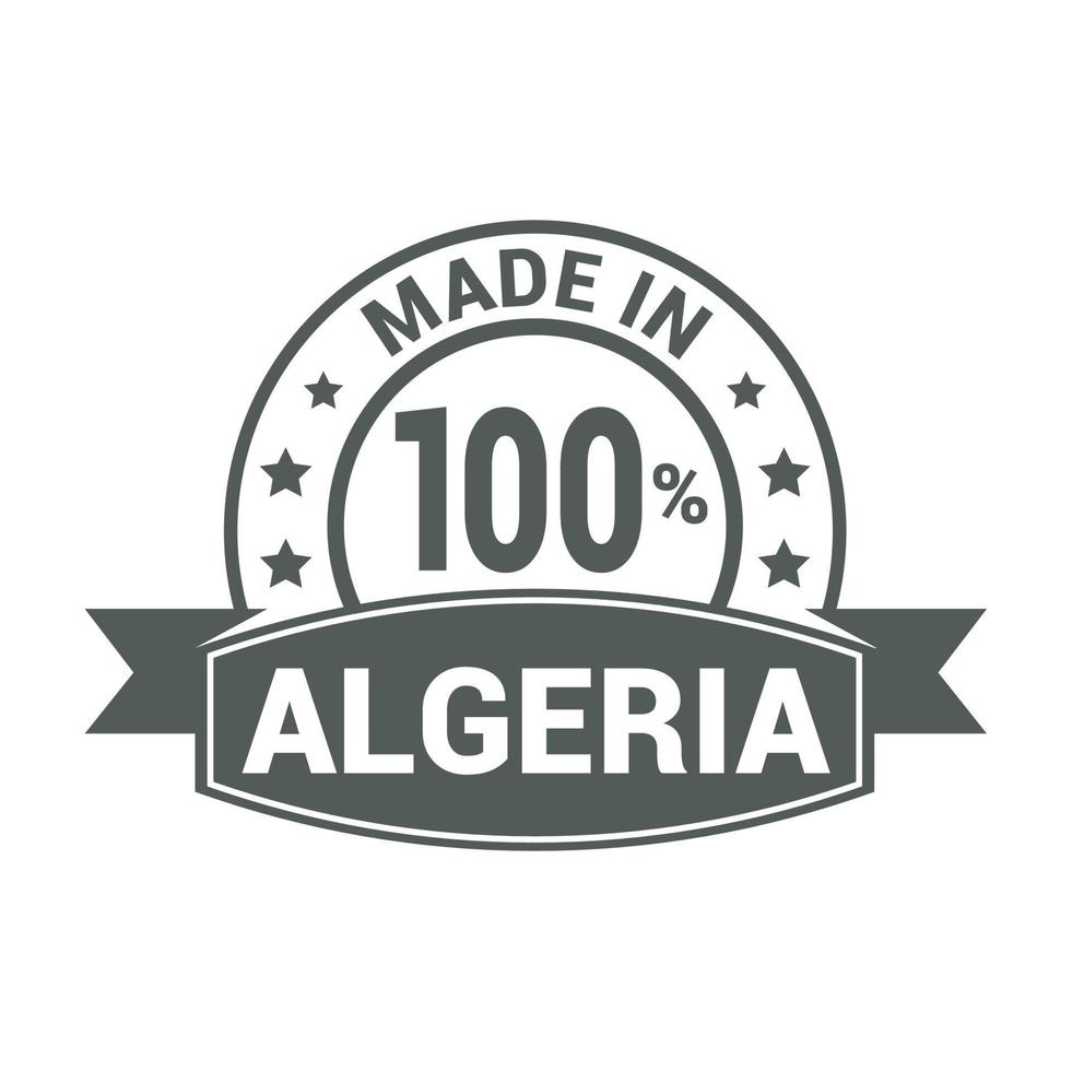 Algeria stamp design vector