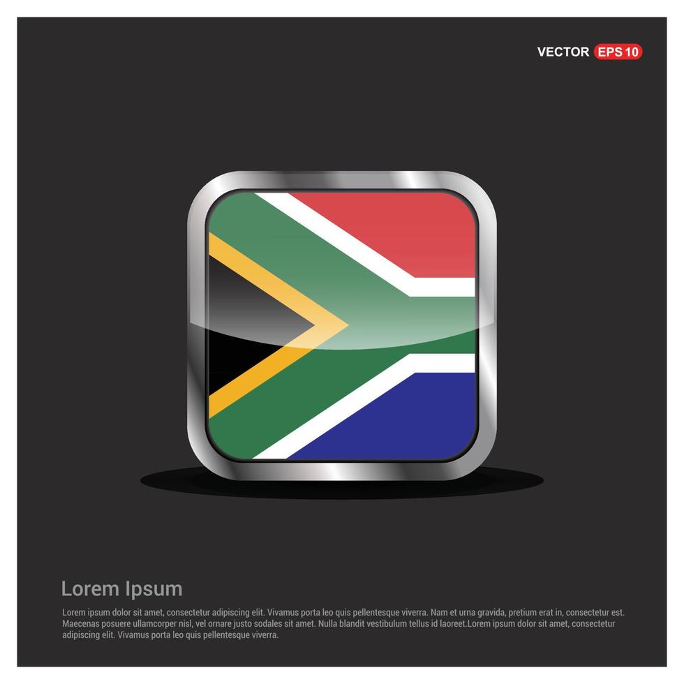South Africa flag design vector