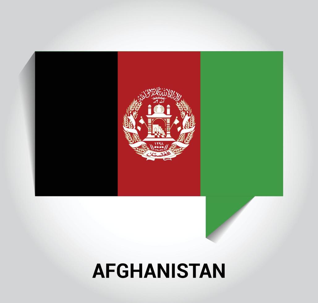 Afghanistan flag design vector