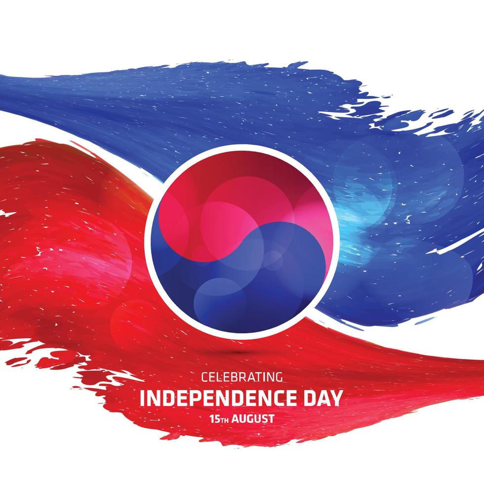 South Korea Independence day design vector