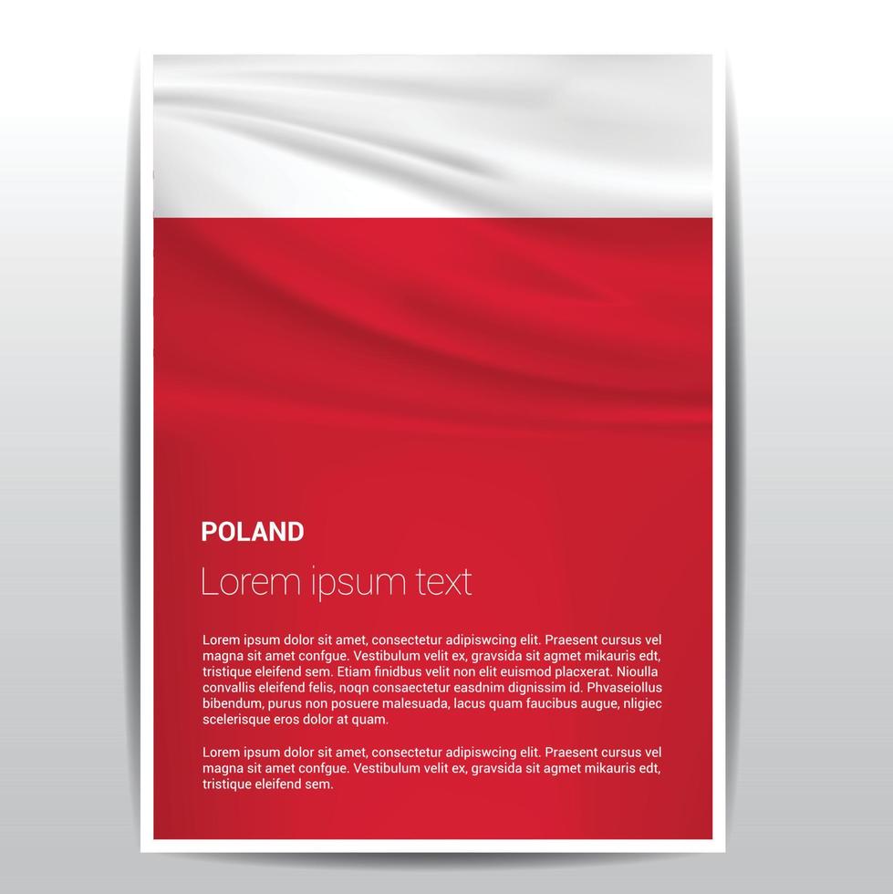 vector de diseño de banderas de polonia