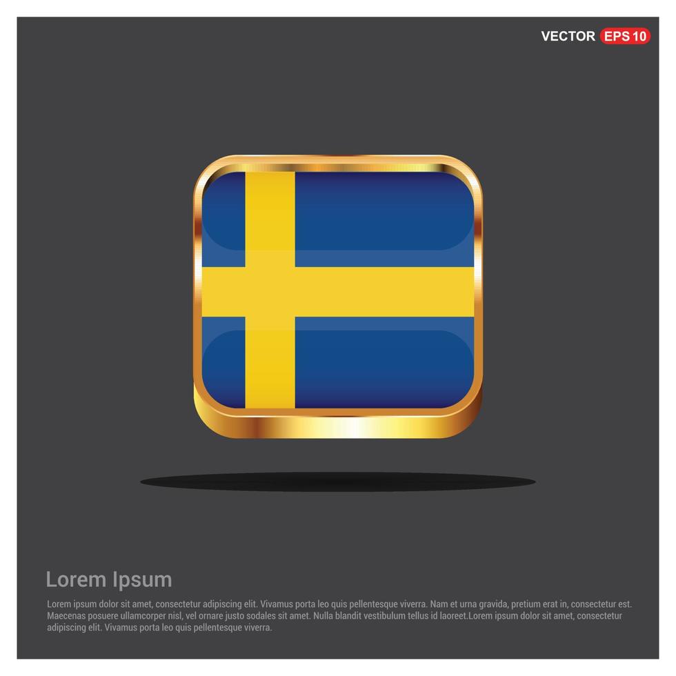 Sweden Independence day design card vector