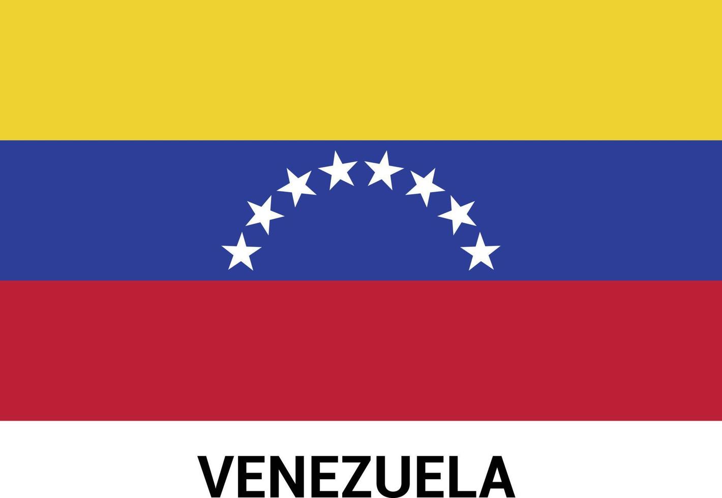 vector de tarjeta de diseño de bandera de venezuela