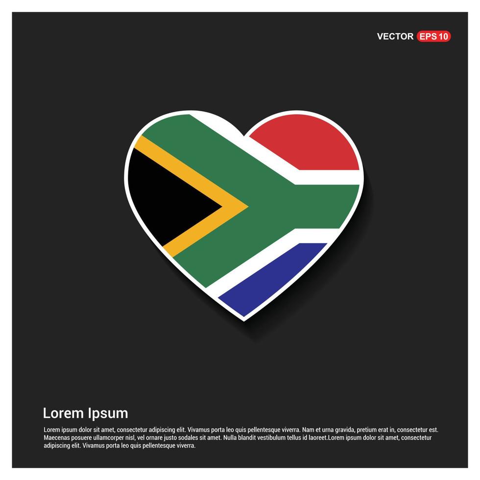 South Africa flag design vector