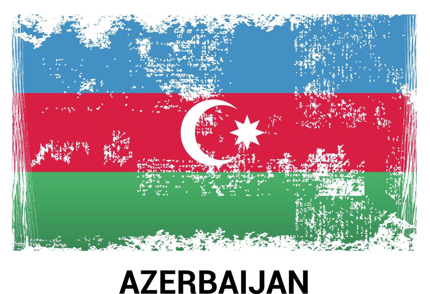 vector de diseño de bandera de azerbaiyán