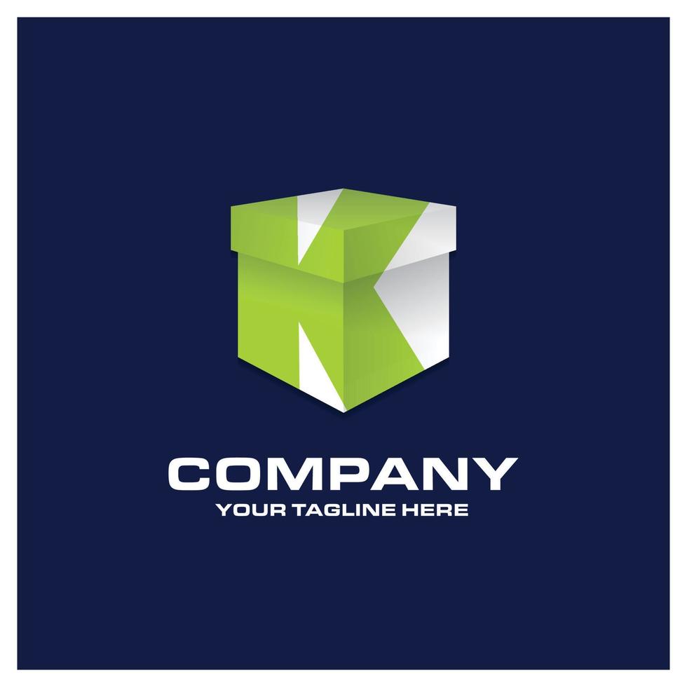 Alphabetical logo design with creative typography vector