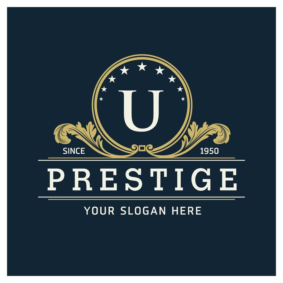 Alphabetical logo design and typography vector
