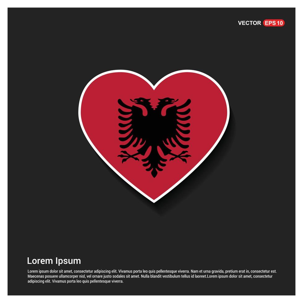 vector de diseño de bandera de albania