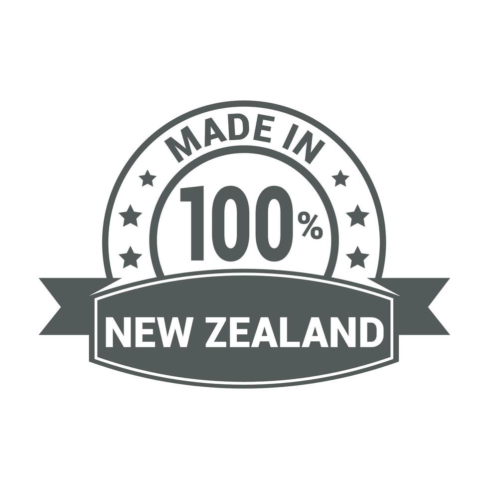 New Zealand stamp design vector