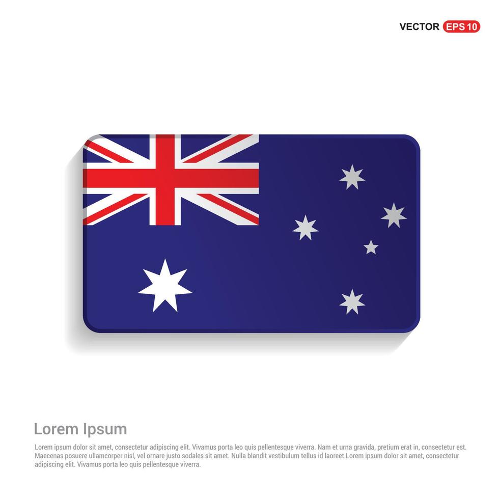 Australia flag design vector