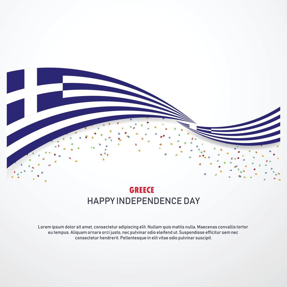 Greece Happy independence day Background vector