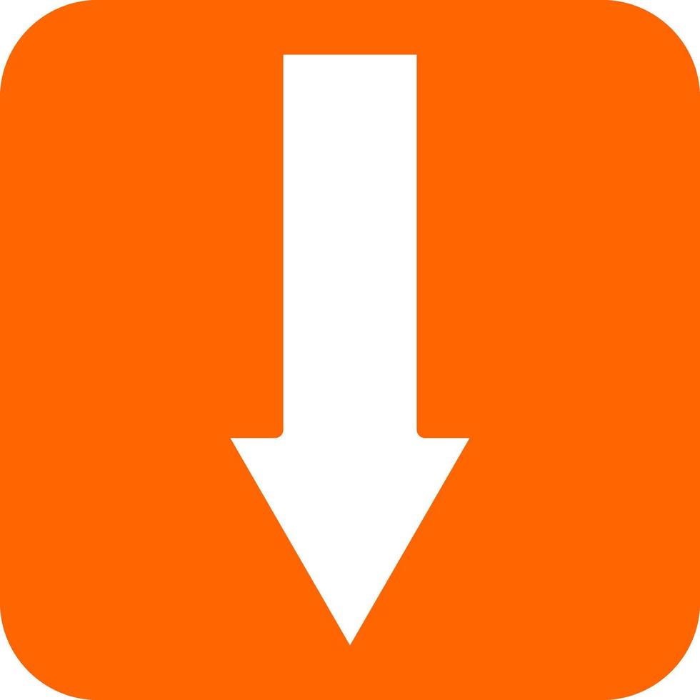 Down Arrow Icon Style vector