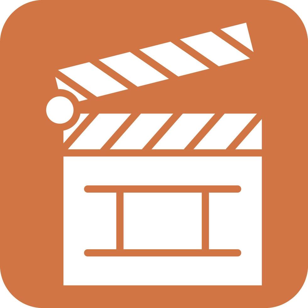 Clapper Board Icon Style vector