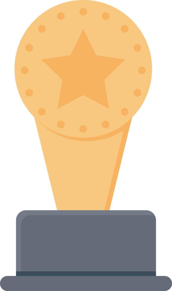 ilustración de vector de trofeo en un fondo. símbolos de calidad premium. iconos vectoriales para concepto y diseño gráfico.