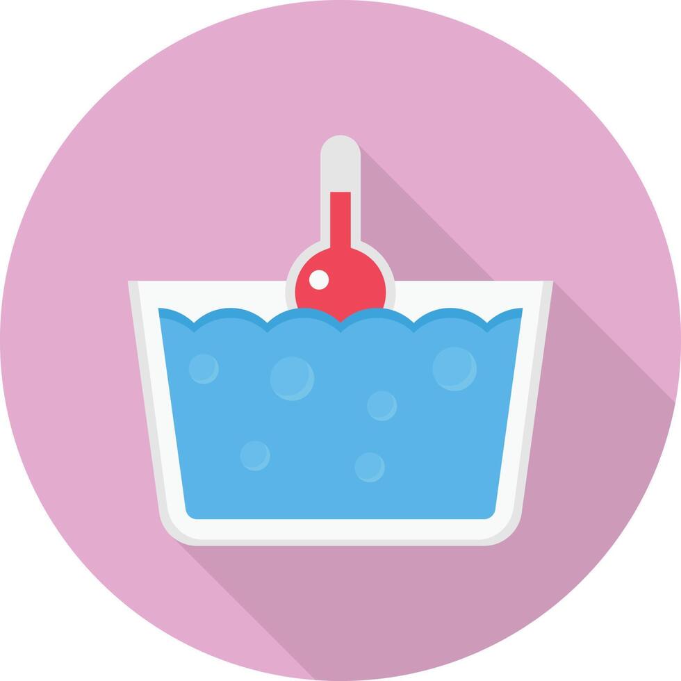 ilustración vectorial de temperatura del agua en un fondo. símbolos de calidad premium. iconos vectoriales para concepto y diseño gráfico. vector